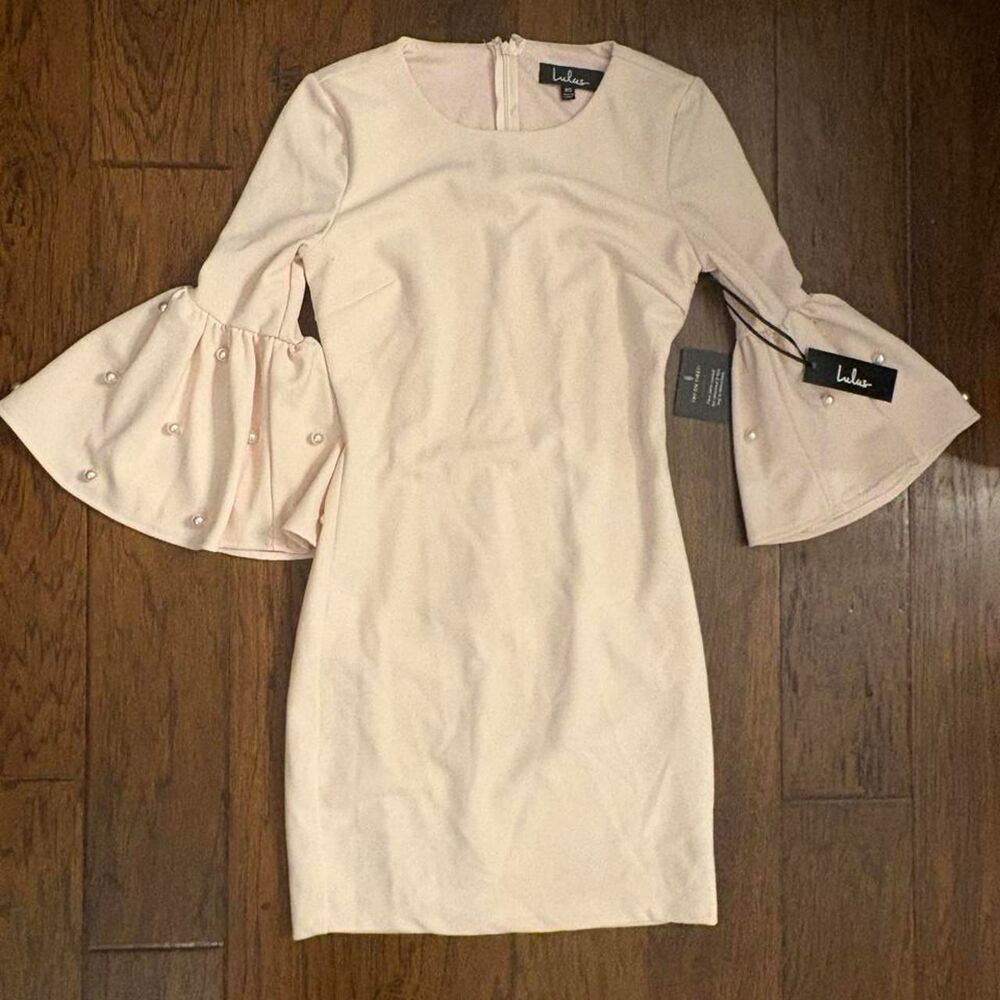 Lulus Women's Pink and Cream Dress